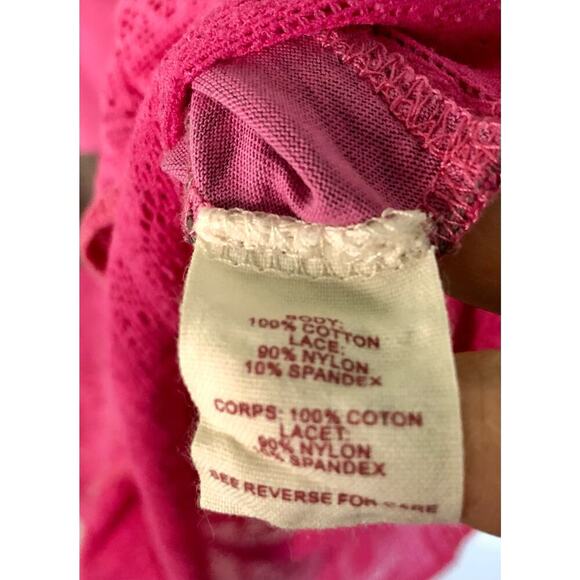 We The Free Scoop Neck Knit & Lace Pink & Gray Racerback Tank Top Size Medium - Picture 7 of 8